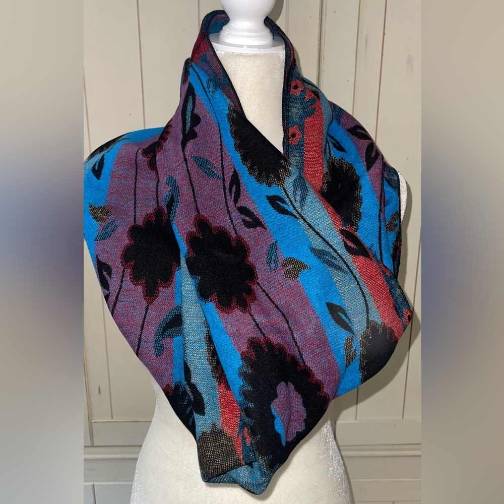 Vibrant‎ Floral Scarf